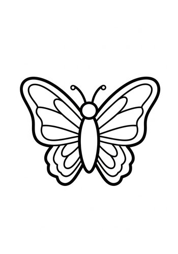 Butterfly Beauty Coloring Page