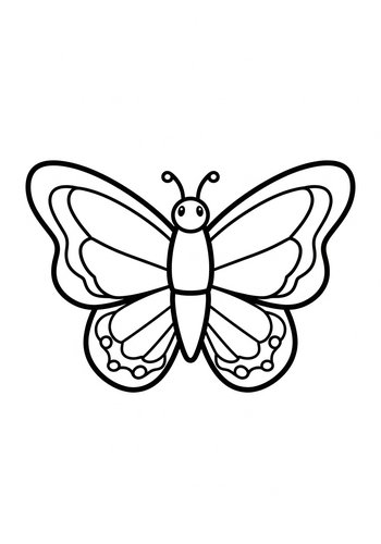 Butterfly Coloring Page - Printable Fun