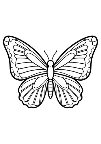 Butterfly Coloring Page - Printable Fun