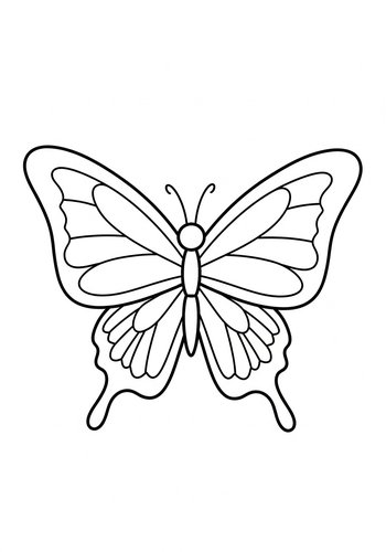 Butterfly Coloring Page - Printable Insect Fun