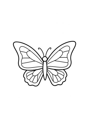 Butterfly Coloring Page: A Delightful Insect