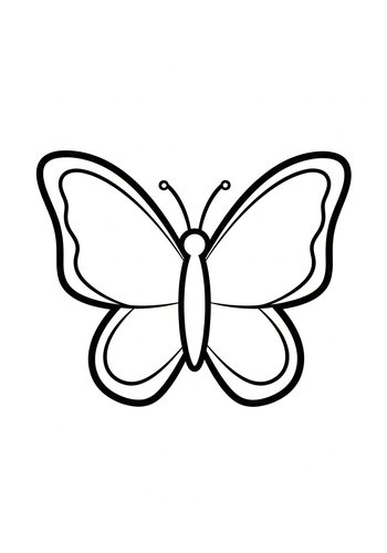 Butterfly Coloring Page: A Fluttering Friend