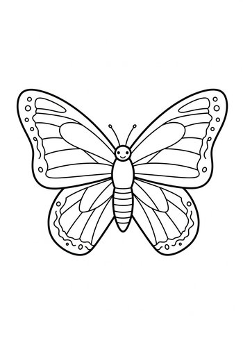 Butterfly Coloring Page: A Whimsical Design