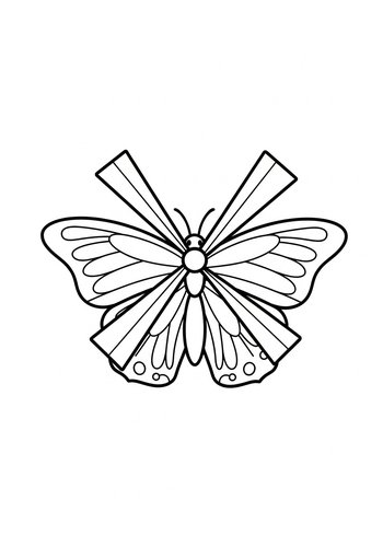 Butterfly Coloring Page For Kids And Adults