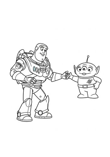 Buzz Lightyear To The Rescue: A Lost Alien Coloring Adventure