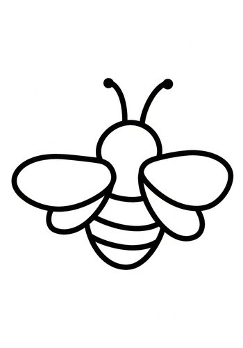 Buzzing Bee Coloring Page Fun