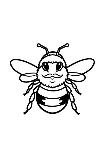 Buzzworthy Bee Coloring Page Fun