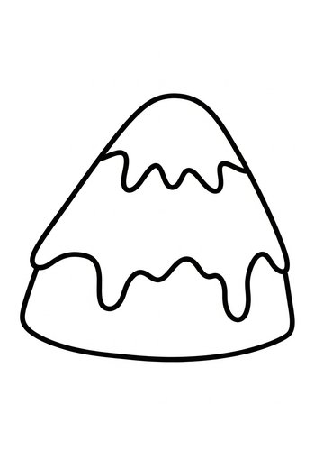 Candy Corn Coloring Page - Sweet Treat Fun