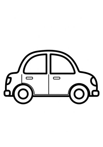 Car Coloring Page: Vehicle Fun