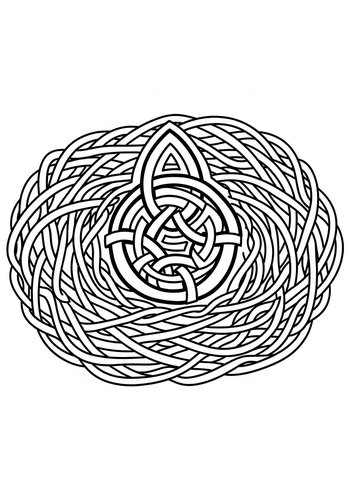 Celtic Knotwork Coloring Page: Intricate Designs