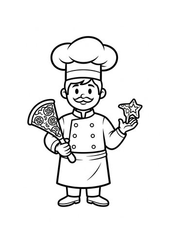 Chef's Delicious Coloring Fun