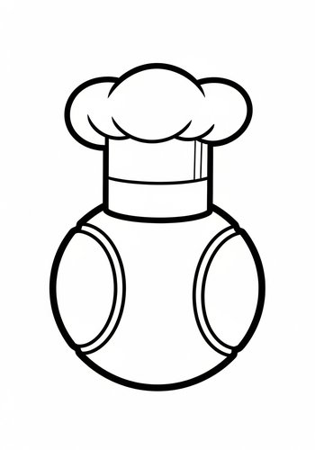 Chef's Hat Coloring Page: Culinary Creations
