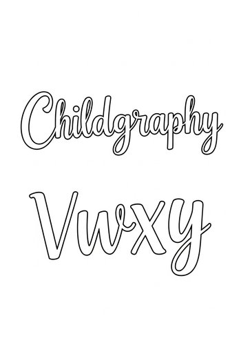 Childgraphy Letters Coloring Page Fun