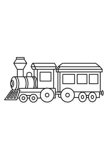 Choo Choo Train Adventure: Coloring Page Fun