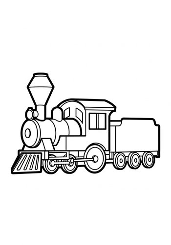 Choo Choo Train Coloring Page: All Aboard