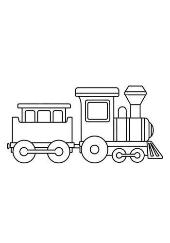 Choo Choo Train Coloring Page Fun