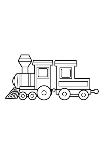 Choo-choo Train Coloring Page Fun