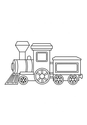 Choo-choo Train Coloring Page: Fun For Kids