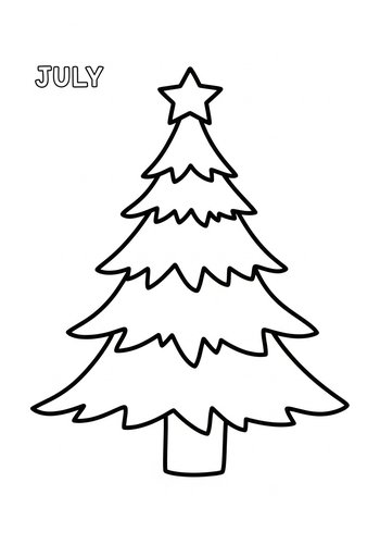 Christmas In July Coloring Page