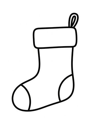 Christmas Stocking Coloring Page Fun