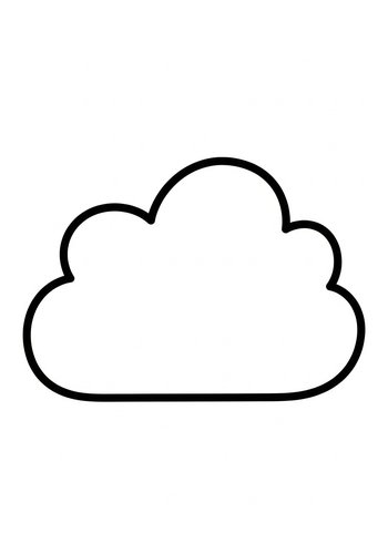 Cloud Coloring Page: Dreamy Skies Ahead