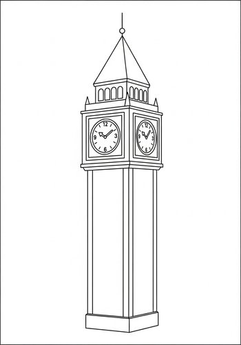 Thumbnail: Color Your Own Iconic Clock Tower