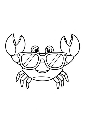 Cool Crab Coloring Page Fun