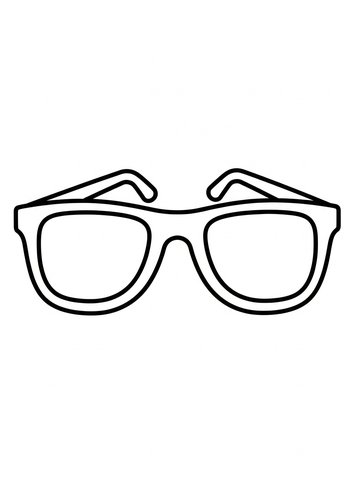 Cool Shades Coloring Page: Design Your Own Sunglasses