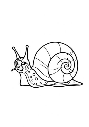 Cool Snail Coloring Page