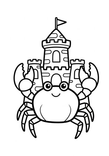 Crabby Castle Coloring Page: A Unique Adventure