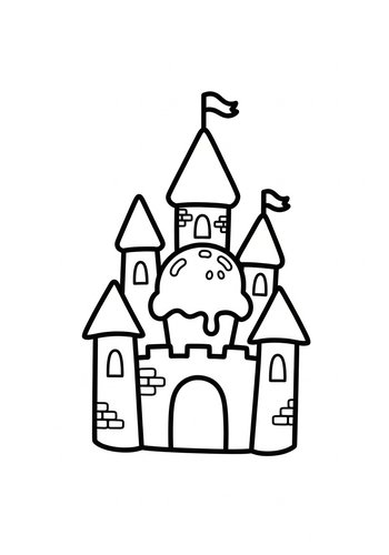 Cupcake Castle Coloring Page: A Sweet Adventure