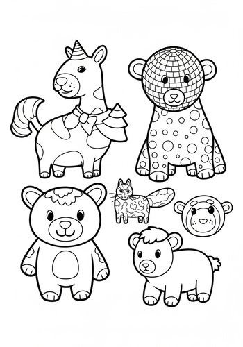 Coloring Page: Cute Animal Coloring Page Fun
