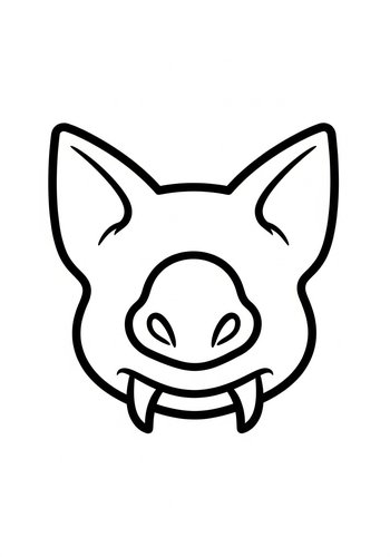 Cute Bat Coloring Page - Spooky Fun