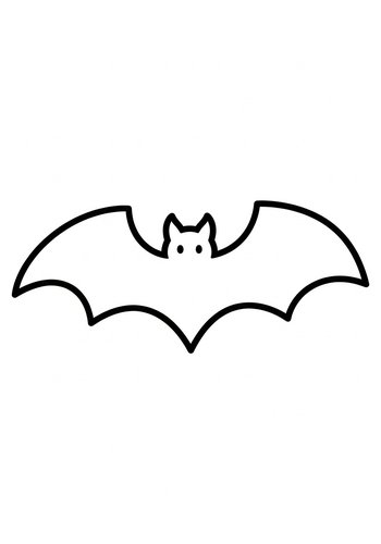 Cute Bat Coloring Page: Halloween Fun
