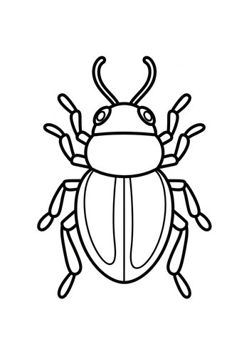 Cute Bug Coloring Page: An Insect Adventure