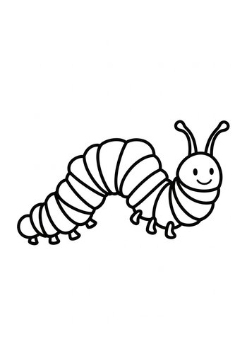 Cute Caterpillar Coloring Adventure