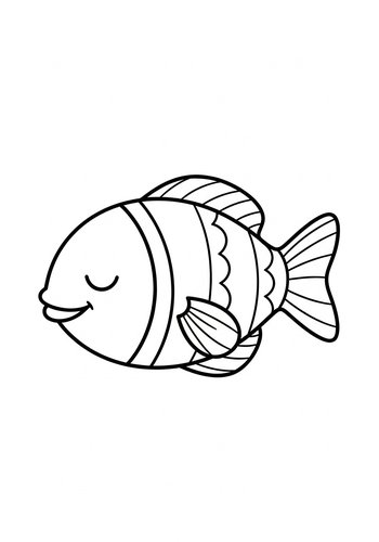 Cute Fish Coloring Page: An Aquatic Adventure