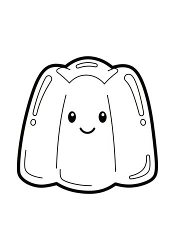 Cute Jelly Coloring Page For Kids