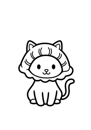 Cute Lion Cub Coloring Page