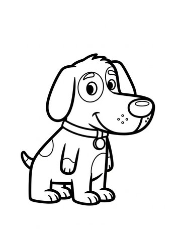 Cute Puppy Coloring Page: Unleash Your Inner Artist