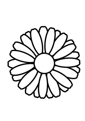 Daisy Coloring Page - Floral Fun