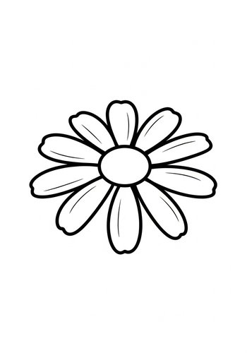 Daisy Flower Coloring Page: Printable Fun