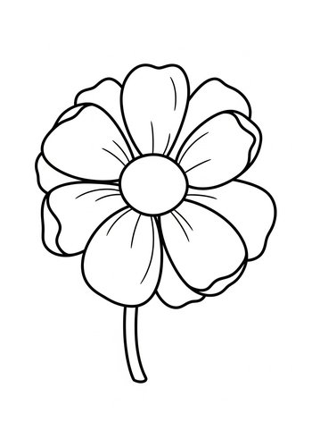 Delicate Flower Coloring Page