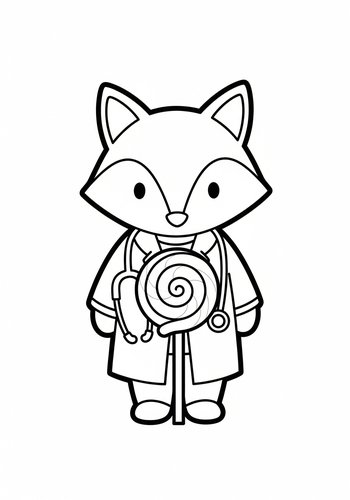 Doctor Fox Coloring Page: A Healthy Dose Of Fun
