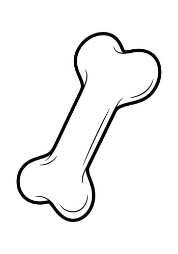 Dog Bone Coloring Page - Printable Fun
