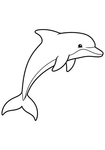 Dolphin Coloring Page: Aquatic Fun