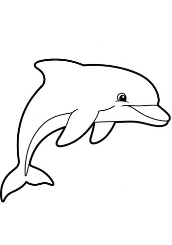 Dolphin Coloring Page: Dive Into Fun