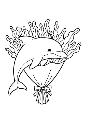 Dolphin Coloring Page: Ocean Adventure