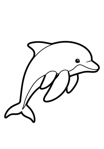 Dolphin Coloring Page: Ocean Fun