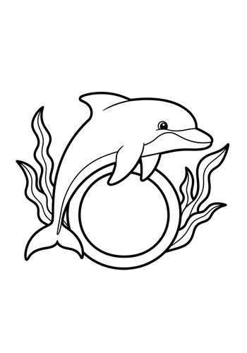 Dolphin Coloring Page: Undersea Adventure